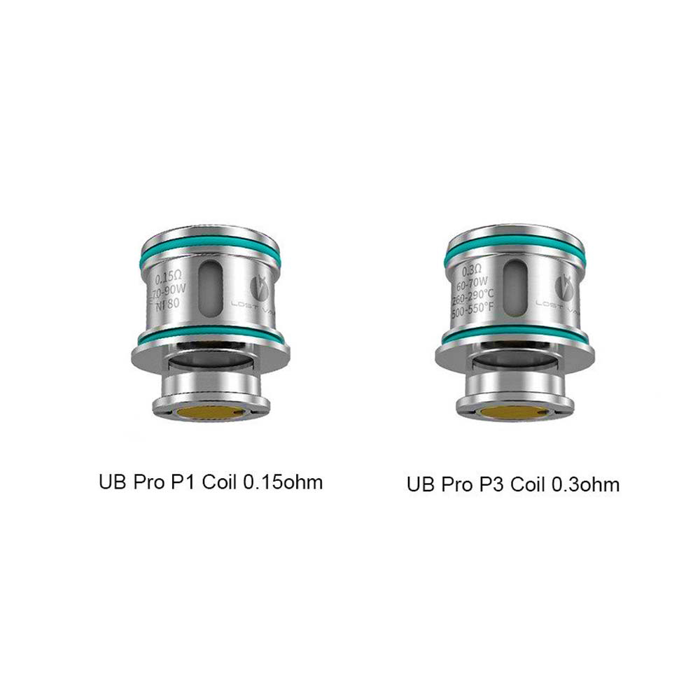 کویل یو بی پرو لاست ویپ-کویل های یو بی پرو لاست ویپ LOST VAPE UB PRO COIL : کویل های لاست ویپ یو بی پرو در نوع‌های متفاوت طراحی شده که در ادامه توضیح داده میشود . کویل مش UB PRO P1 : مقاومت: 0.15 اهم توان: 70 تا 90 وات جنس کویل: NI80 تک حفره مناسب برای کامدهی DL کویل مش UB PRO P3 : مقاومت: 3 اهم توا ...